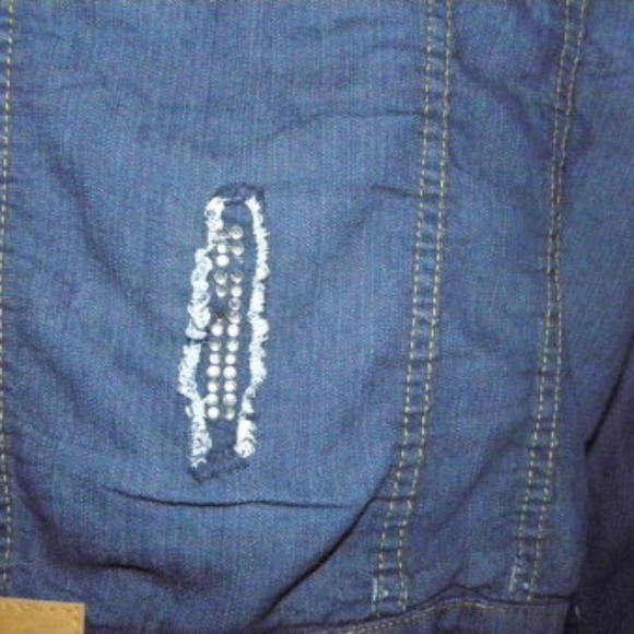 lightweight cropped Jean Jacket - Picture 6 of 6